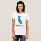 Californië Kaart T-shirt (Voorkant volledig)