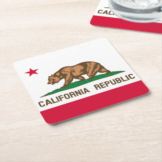 Californië Kartonnen Onderzetters (Schuin)