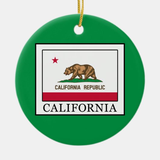 Californië Keramisch Ornament (Voorkant)