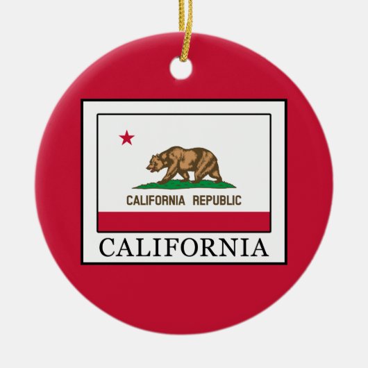 Californië Keramisch Ornament (Voorkant)