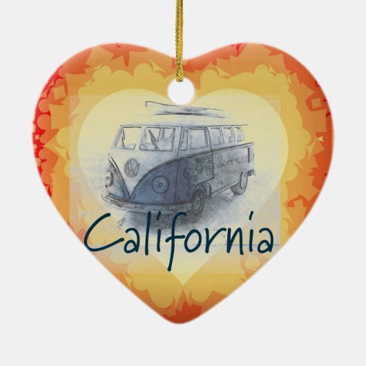 Californië Keramisch Ornament (Achterkant)
