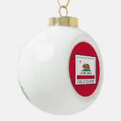 Californië Keramische Bal Ornament (Links)