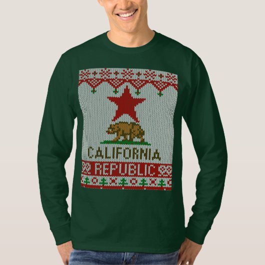 Californië: Kerst in de lelijke stijl T-shirt (Voorkant)