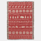 Californië Kerst Schattigee Vakantie Xmas Pattern Deken (Voorkant Verticaal)