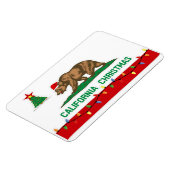 Californië Kerst Staat Vlag Premium Magneet (Linkerzijde)