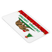Californië Kerst Staat Vlag Premium Magneet (Rechterzijde)