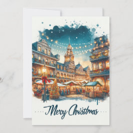Californië Kerstspektakel: Schilderachtig vakantie Feestdagenkaart