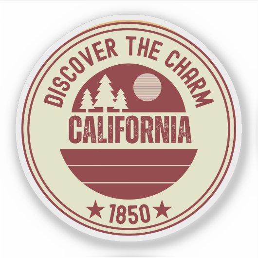 Californië Klaproos - Staatsbloem CA Sticker (Voorkant)