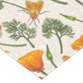 Californië klaprozen en motten op off white 2 tafelkleed (Gekanteld)