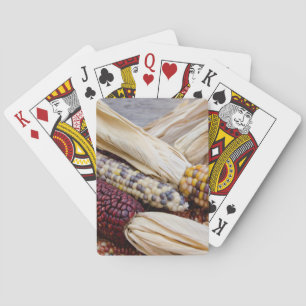Californië. Kleurrijk mais in de herfst Pokerkaarten