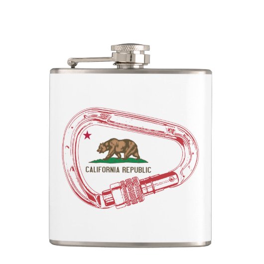 Californië Klimmen Carabiner Heupfles (Voorkant)