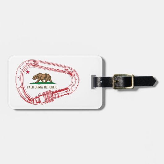 Californië-klimmer Carabiner Bagagelabel (Voorkant horizontaal)