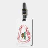 Californië-klimmer Carabiner Bagagelabel (Voorkant verticaal)