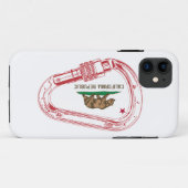Californië-klimmer Carabiner Case-Mate iPhone Case (Achterkant (horizontaal))