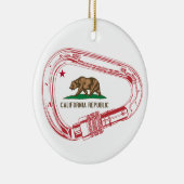 Californië-klimmer Carabiner Keramisch Ornament (Rechts)