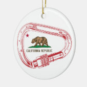 Californië-klimmer Carabiner Keramisch Ornament (Links)