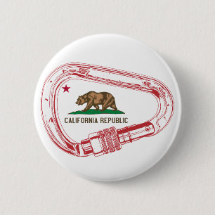 Californië-klimmer Carabiner Ronde Button 5,7 Cm