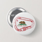 Californië-klimmer Carabiner Ronde Button 5,7 Cm (Voorkant /achterkant)