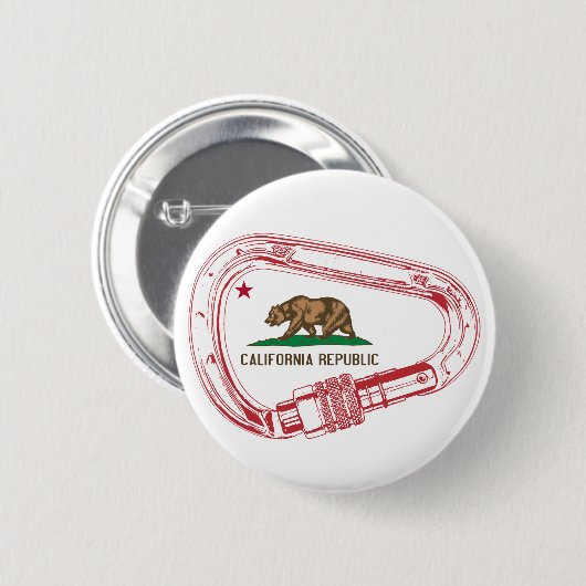 Californië-klimmer Carabiner Ronde Button 5,7 Cm (Voorkant /achterkant)