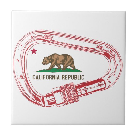 Californië-klimmer Carabiner Tegeltje (Voorkant)
