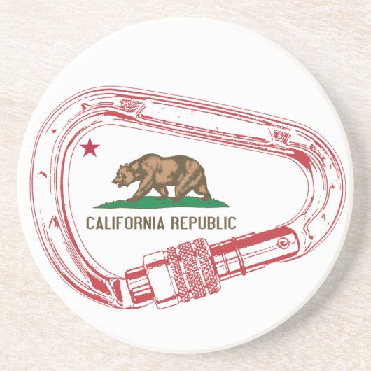Californië-klimmer Carabiner Zandsteen Onderzetter (Voorkant)