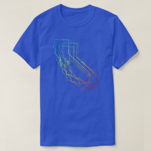 Californië koel onduidelijk beeld t-shirt