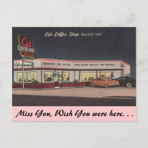Californië, Koffiewinkel Briefkaart