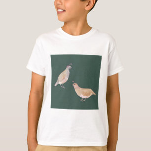 Californië Kwartel vogelsoort kunst T-shirt