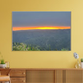 Californië, Laguna Beach Mountain Sunset Canvas Afdruk (Insitu (Woonkamer))