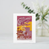 Californië Land of Promise Poster Briefkaart (Staand voorkant)