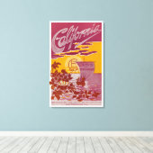 Californië Land of Promise Poster Canvas Afdruk (Insitu (Houten vloer))