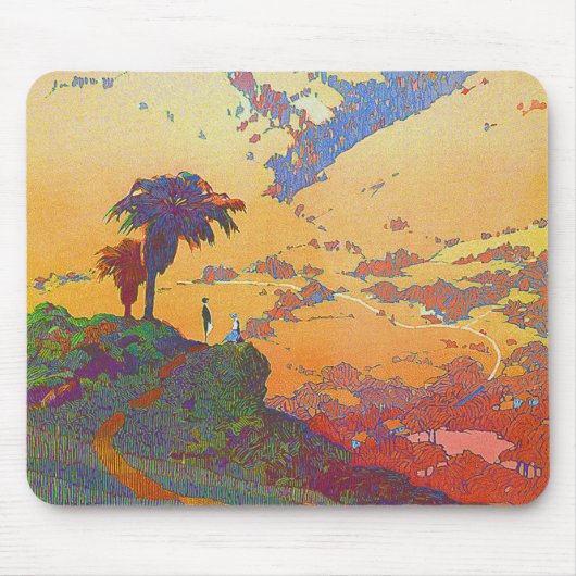 Californië Landscape Mousepad Muismat (Voorkant)