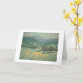 Californië-landschap met papavers (1213) kaart (Gele Bloem)