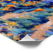 Californië-landschap met papavers en lupine perfect poster (Hoek)