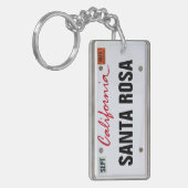 Californië Licentie Bord w/jouw tekst Sleutelhanger (Voorkant Links)