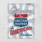 Californië Lincoln Highway  America Briefkaart (Voorkant)