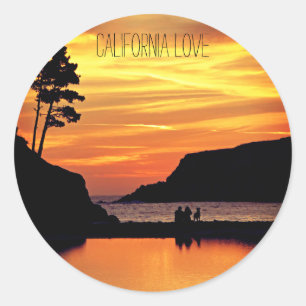 Californië Love Beach Sunset Sticker