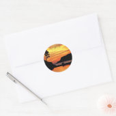 Californië Love Beach Sunset Sticker (Envelop)