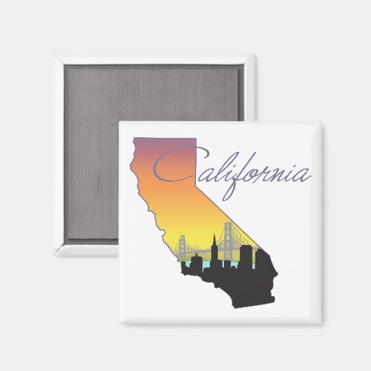 Californië Magneet (Voorkant / Achterkant)