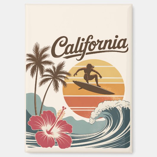Californië Magneet (Voorkant)