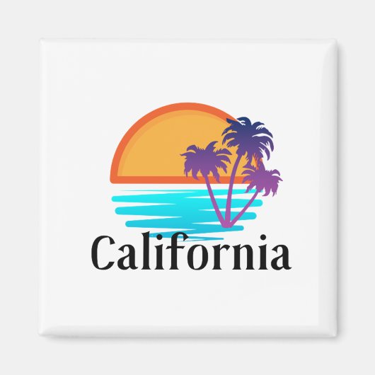 Californië Magneet (Voorkant)