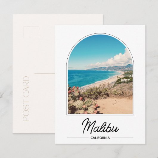 Californië Malibu Strand Ansichtkaart Briefkaart (Voorkant / Achterkant)