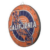 Californië Man Grot Custom Naam Est Datum Dartbord (Voorkant Rechts)