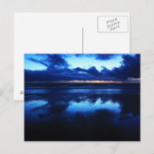 Californië - Manhattan Beach. Cold Sunset Briefkaart (Voorkant / Achterkant)