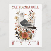 Californië meeuw vogel van Utah reizen Briefkaart (Voorkant)
