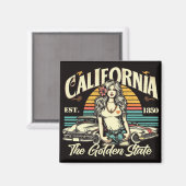  Californië Meisje Magneet (Voorkant / Achterkant)