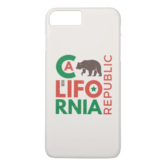 Californië met Grizzly Beer Logo Case-Mate iPhone Case (Achterkant)
