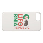 Californië met Grizzly Beer Logo Case-Mate iPhone Case (Achterkant (Horizontaal))