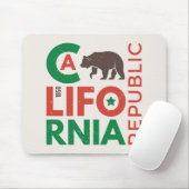Californië met Grizzly Beer Logo Muismat (Met muis)