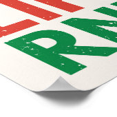 Californië met Grizzly Beer Logo Poster (Hoek)